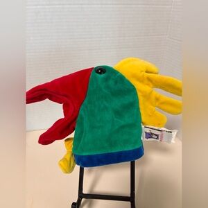 Vintage 80’s Manhattan Toy Co Colorful Parrot Hand Puppet